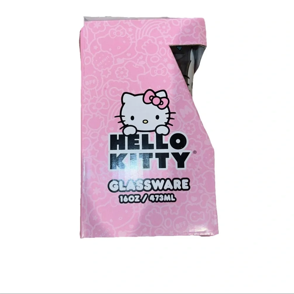 Sanrio Hello Kitty Glassware 16 Oz